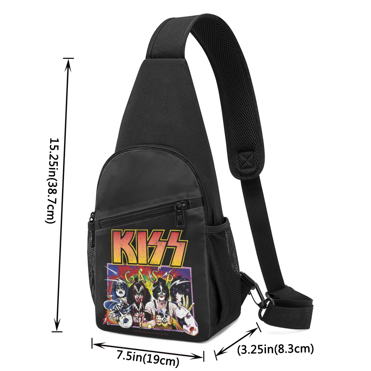 Rock Roll Band Kiss Cat Göğüs  - Sling Backpack Shoulder incelemesi ve fiyatı
